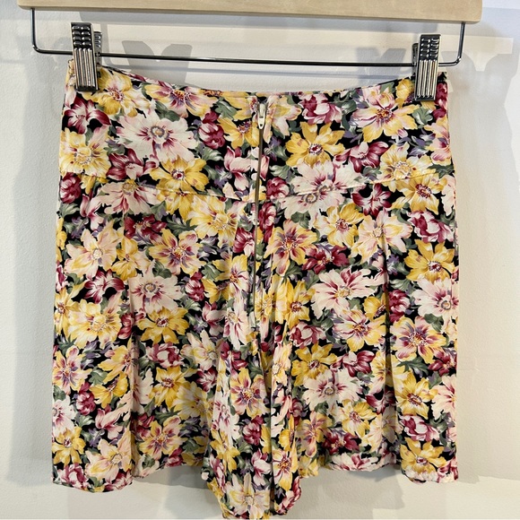 Vintage 1990s Flowy Floral Skort Size XS - Picture 4 of 12
